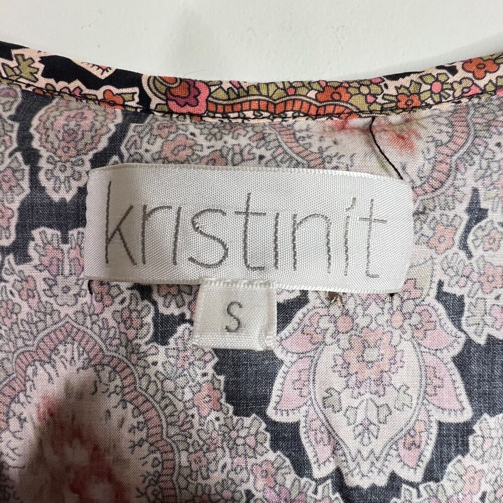 Anthropologie Kristinit Floral Maxi Dress Size Small Tiered - Picture 7 of 13